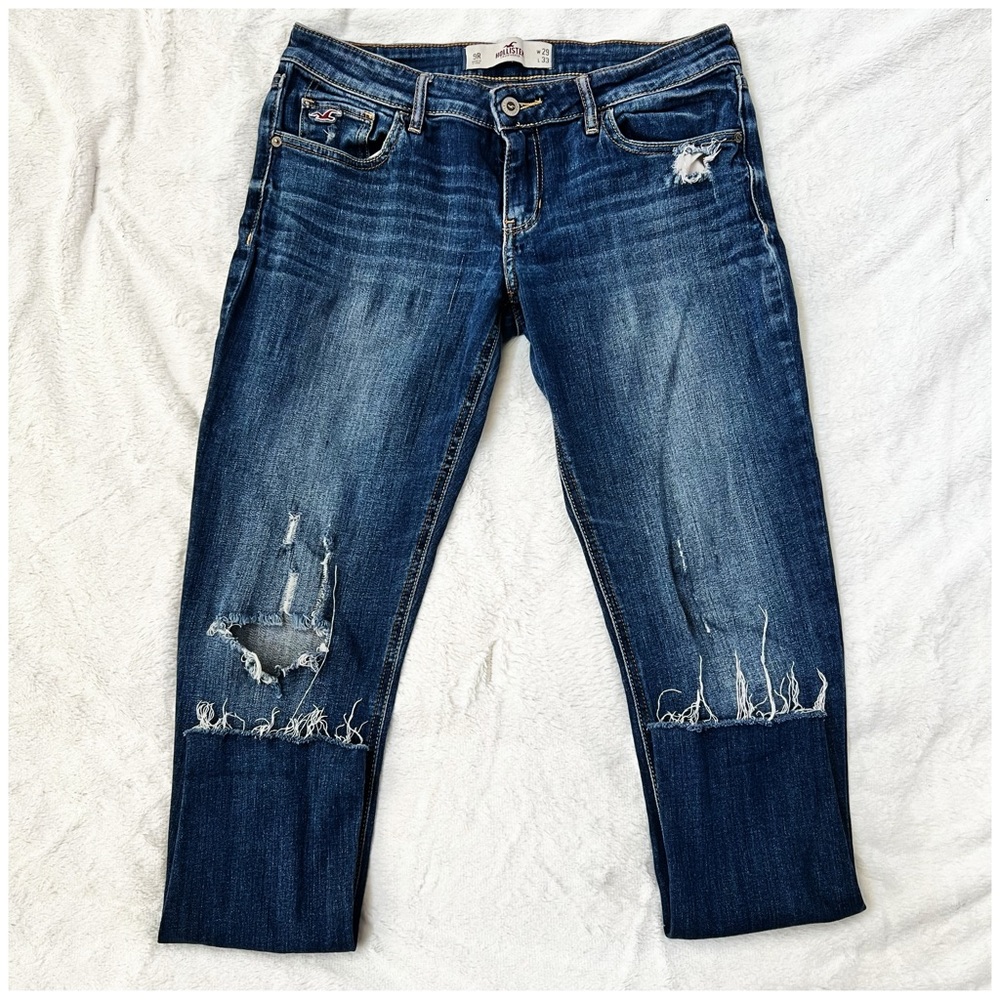 Hollister Distressed Raw Hem Jeans Size 29 - Picture 14 of 16